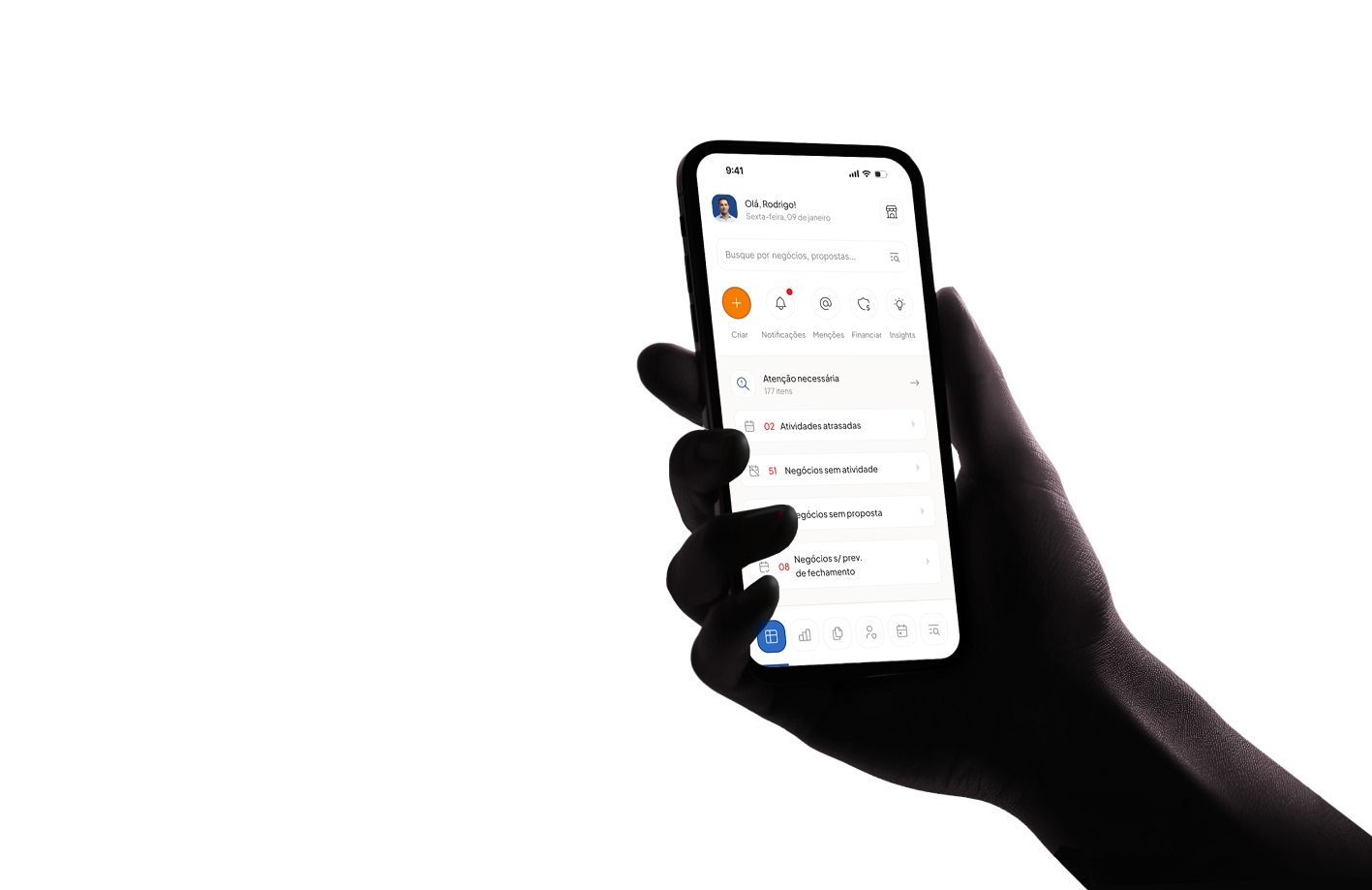 Ilustração do app CRM SolarZ