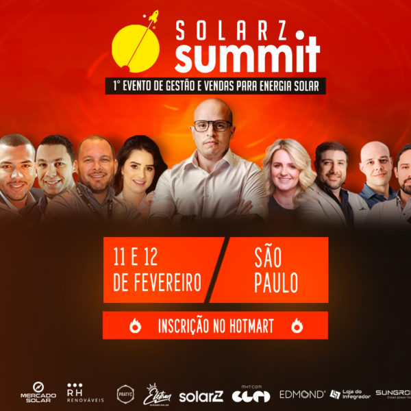 SolarZ Summit acontecerá em São Paulo, nos dias 11 e 12 de fevereiro