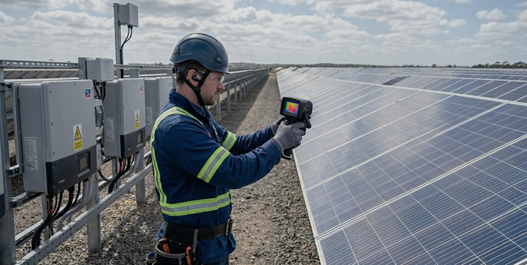 O que é inspeção termográfica em usinas solares e por que oferecê-la