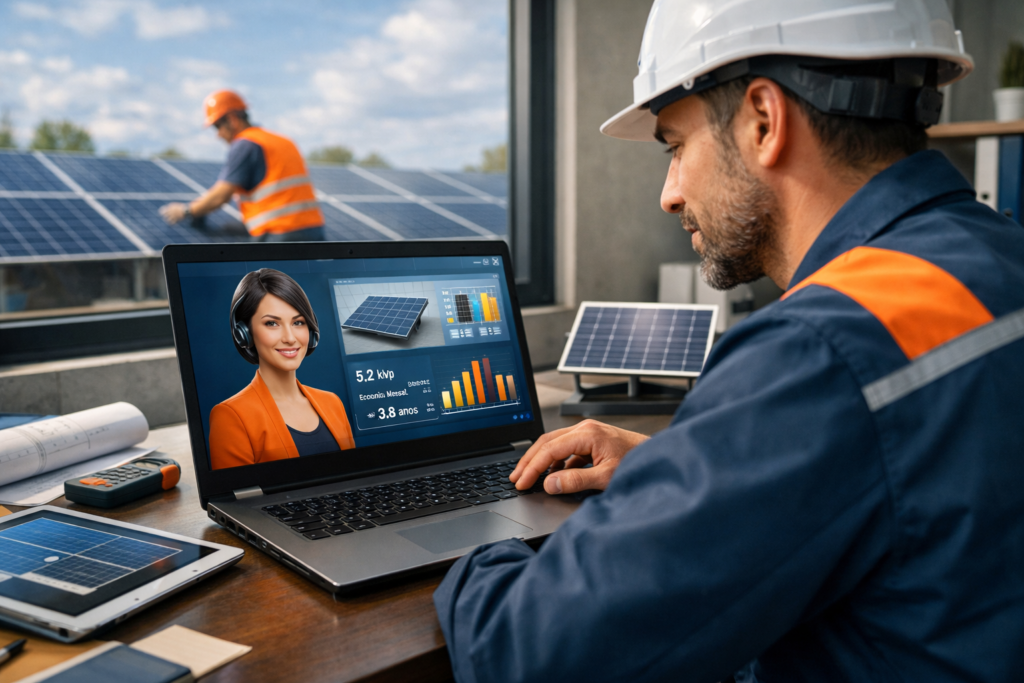 Assistente de Vendas com IA para Integradora Solar: 6 Casos de Uso Práticos na Jornada Comercial