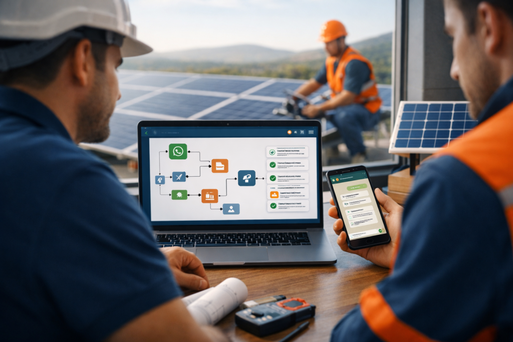Automação WhatsApp para Integradora Solar: Arquitetura de Implementação e ROI