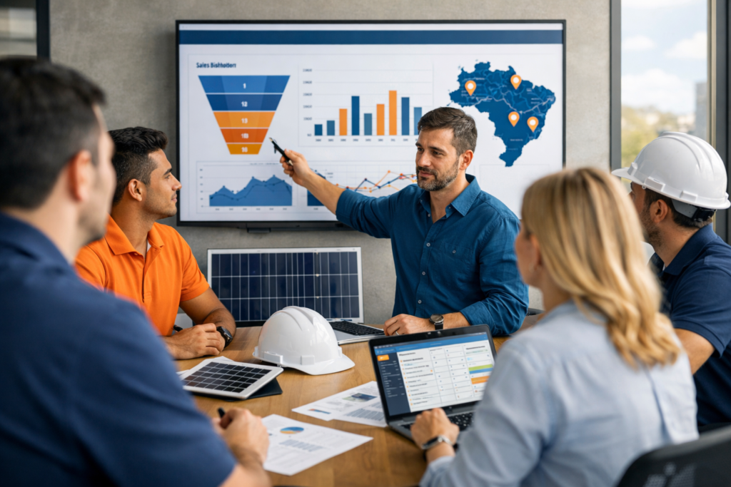 Como Gerenciar Equipe de Vendedores Energia Solar: Resolva Gargalos Operacionais com CRM