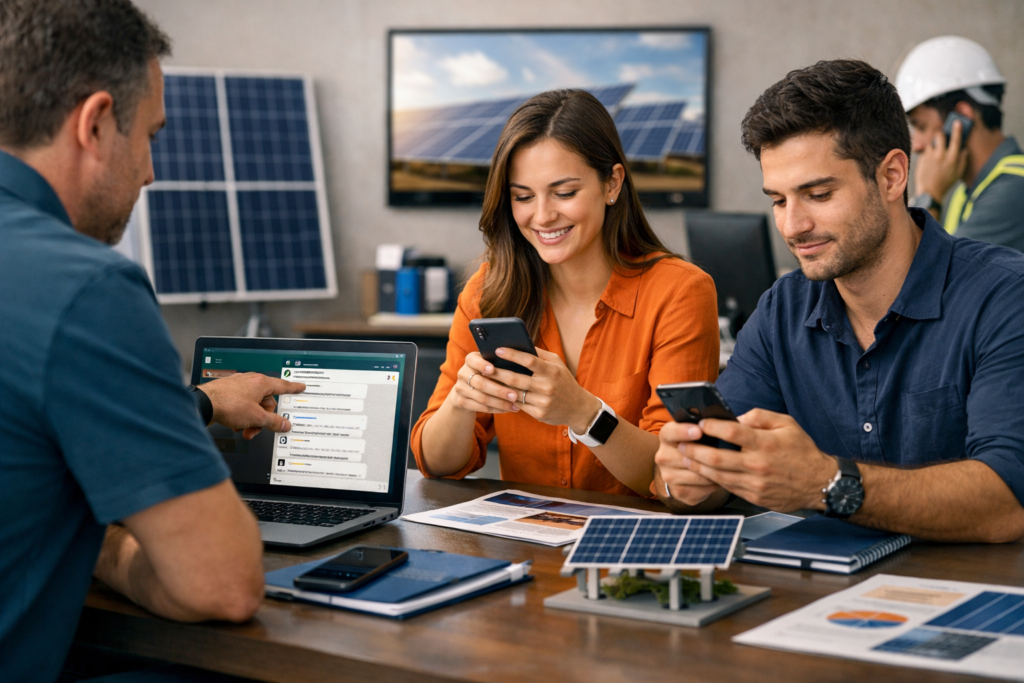 Como Organizar WhatsApp da Equipe de Vendas Solar: Etiquetas, Grupos e Fluxos de Atendimento