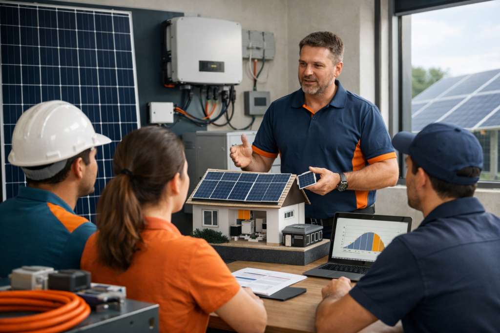 Como Treinar Vendedor de Energia Solar: Framework Completo de Capacitação e Desenvolvimento