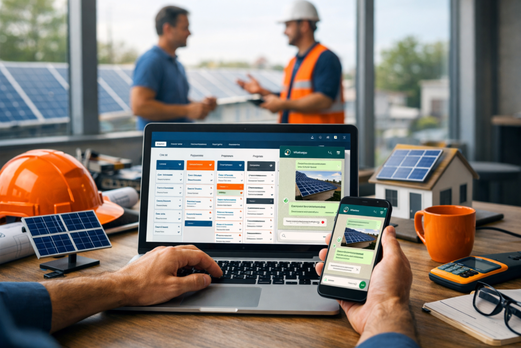 CRM com WhatsApp Integrado para Energia Solar: Critérios para Escolher a Solução Ideal