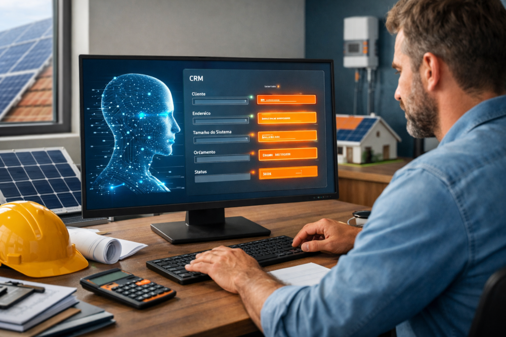 IA Preenche CRM Automaticamente Energia Solar: Como Funciona a Captura Inteligente de Dados