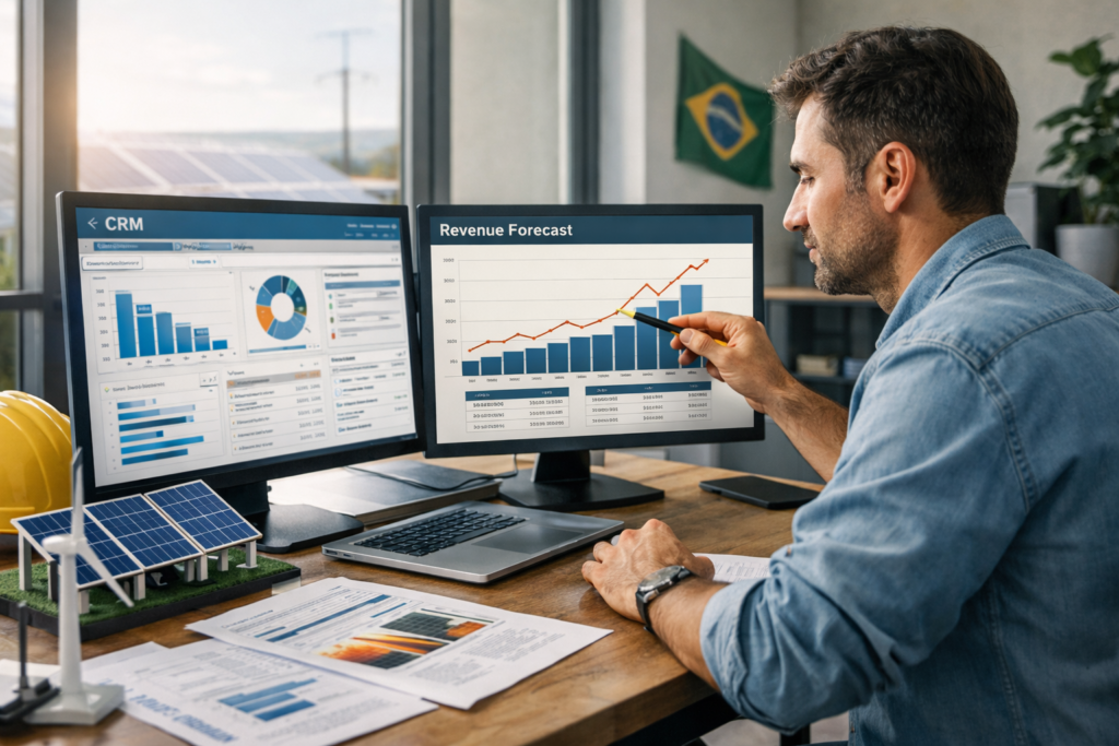 Como Prever Receita de Integradora Solar com CRM: Tutorial de Forecasting Financeiro