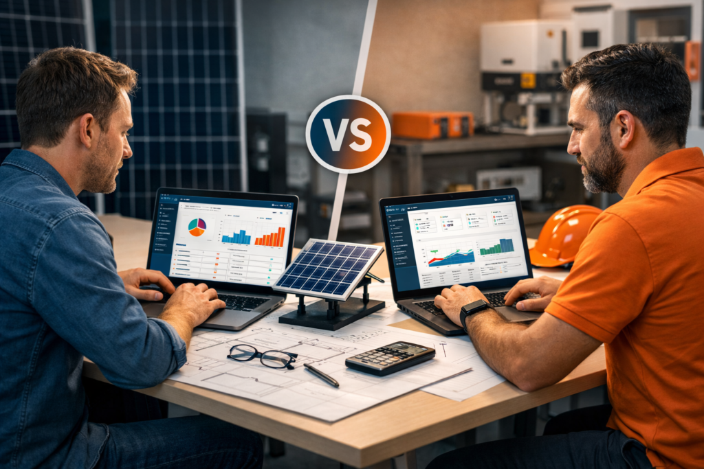 SolarZ CRM vs GDASH: Comparativo Completo de Funcionalidades para Energia Solar