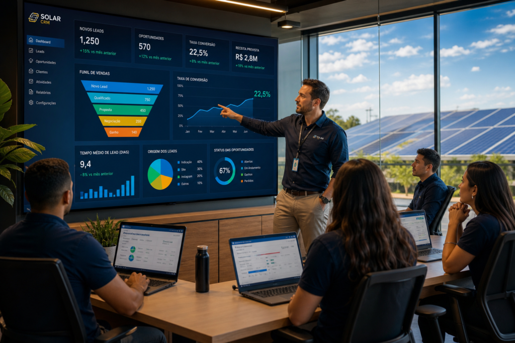 Métricas CRM Integradora Solar: 15 KPIs Essenciais para Aumentar Vendas no final de 2026
